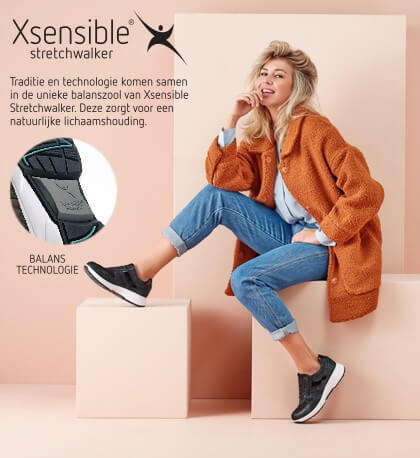 Xsensible stretchwalker sneakers | Meijerink Schoenen