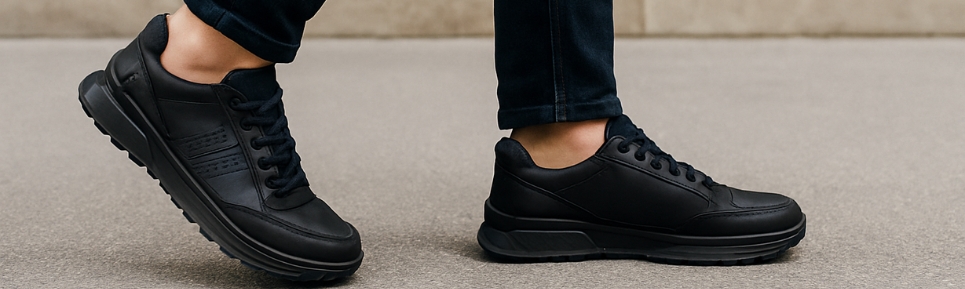 Zwarte veterschoenen heren