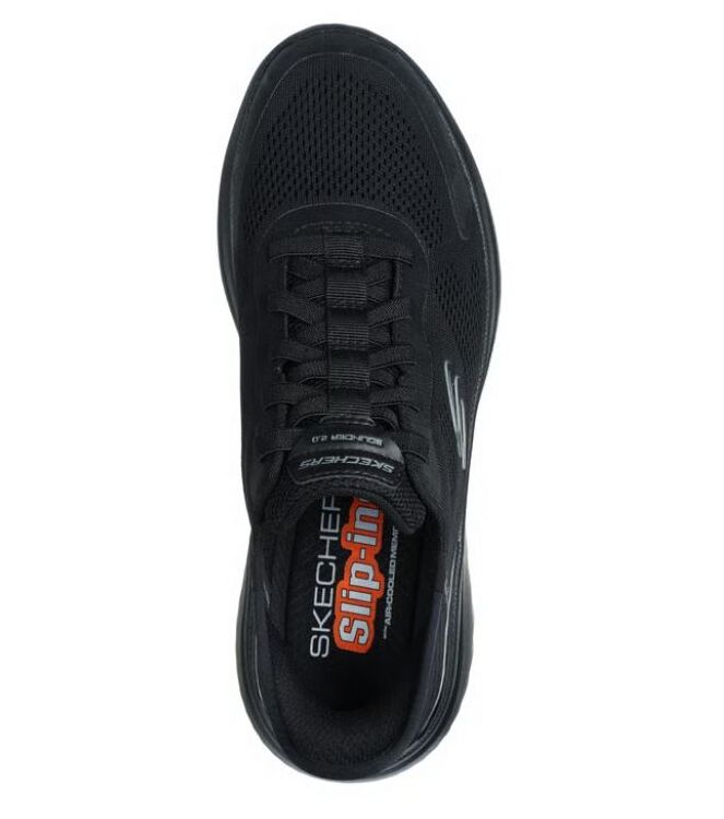 Skechers 232459-BBK, sneakers / veterschoenen Direct leverbaar uit de webshop 