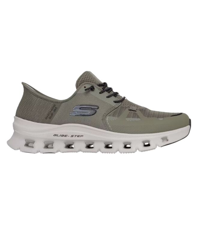 Skechers 232930-OLBK, sneakers / veterschoenen Direct leverbaar uit de webshop 