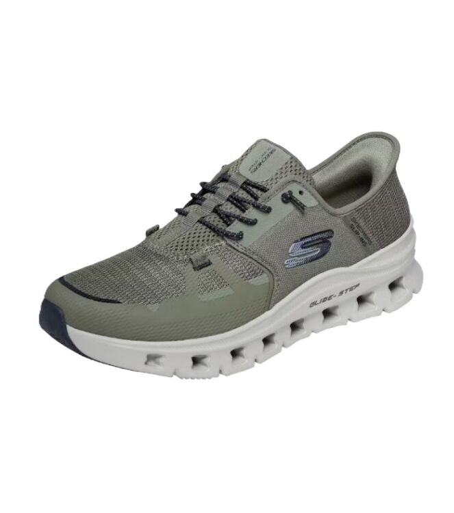 Skechers 232930-OLBK, sneakers / veterschoenen Direct leverbaar uit de webshop 