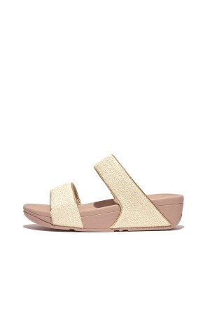 FitFlop Lulu Shimmerweave stone beige mix 
