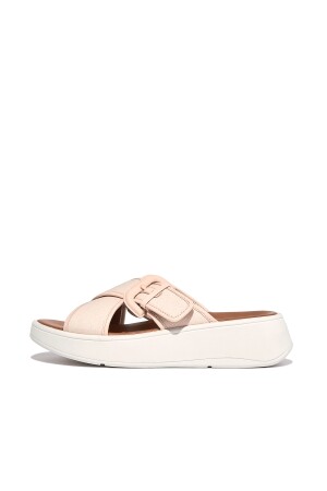 FitFlop F-Mode Buckle Flatform rose foam 