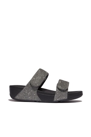 FitFlop Lulu Adjustable Shimmerlux Slides pewter 