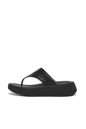 FitFlop F-Mode Flatform Toe-Post Sandals all black 