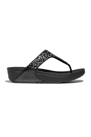 FitFlop Lulu Crystal-Mix Toe-Post all black 