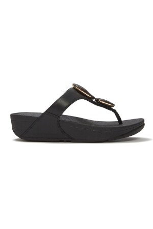 FitFlop Lulu Marbled-Stone Toe-Post black 