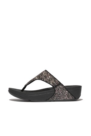 FitFlop Lulu Multi-Tonal Glitter Toe-Post black multi 