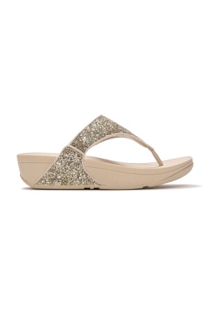 FitFlop Lulu Multi-Tonal Glitter Toe-Post platino 