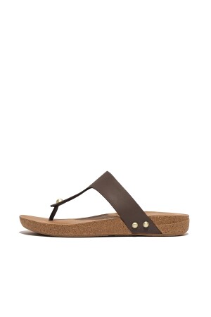 FitFlop Iqushion Toe-Post Sandals chocolate brown 