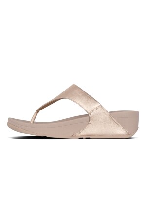 FitFlop Lulu leather toepost rose gold 