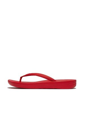 FitFlop Iqushion Ergonomic Flip-Flops red