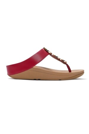 FitFlop Halo Bead-Circle Metallic Toe-Post burnt berry 