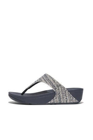 FitFlop Lulu Shimmerweave Toe-Post Sandals midnight navy 