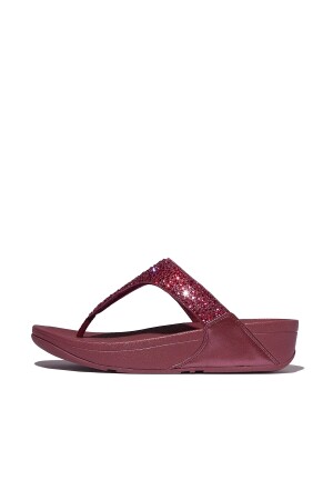 FitFlop Lulu Crystal-Mix Toe-Post luxe plum 