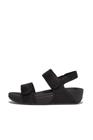 FitFlop Lulu Adjustable Shimmerlux all black 