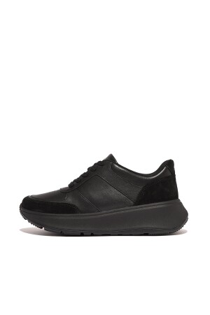 FitFlop FitFlop F-Mode Leather/Suede Flatform Sneakers black 