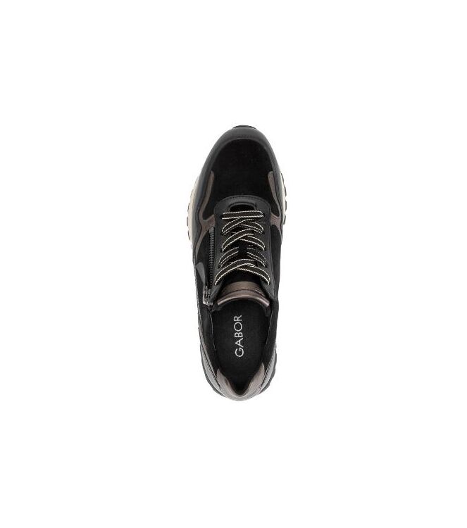Gabor 6029.01-001, sneakers / veterschoenen Direct leverbaar uit de webshop 