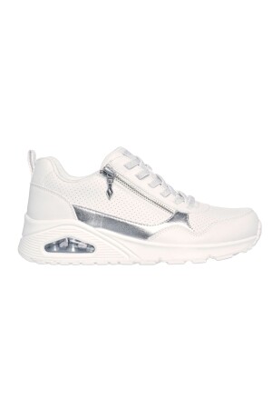 Skechers Uno Metallic Sliders white 