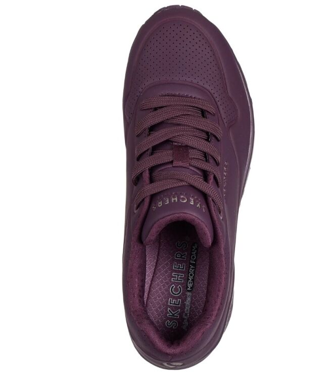 Skechers 73690-WINE, sneakers / veterschoenen Direct leverbaar uit de webshop 