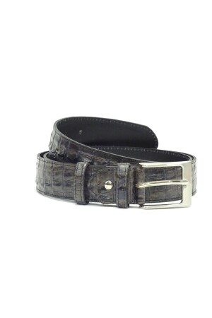 Berkelmans Belt Kroko Creste grey/brown 