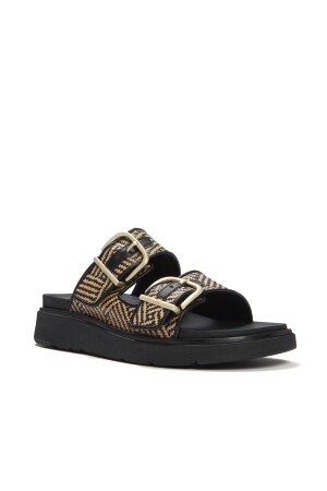 FitFlop Gen-FF Buckle Graphic-Weave Two-Bar Slides 