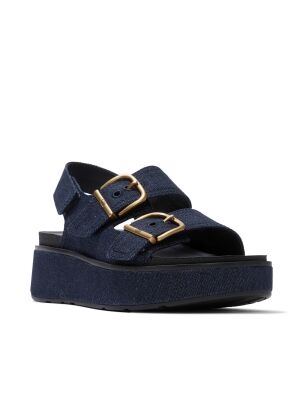FitFlop Gen-FF Max Buckle Denim Back-Strap Sandals