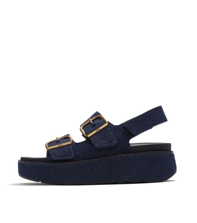 FitFlop gen-ff max buckle denim back-strap sandals dark denim Direct leverbaar uit de webshop van www.meijerink-schoenen.nl/