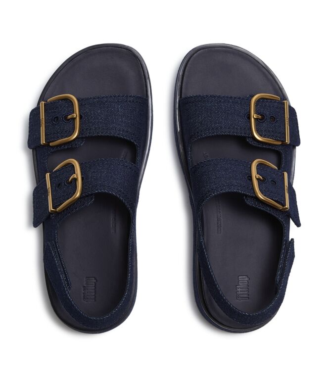 FitFlop gen-ff max buckle denim back-strap sandals dark denim Direct leverbaar uit de webshop van www.meijerink-schoenen.nl/
