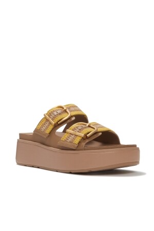 FitFlop Gen-FF Max Buckle Stripe-Webbing Two-Bar Slides 
