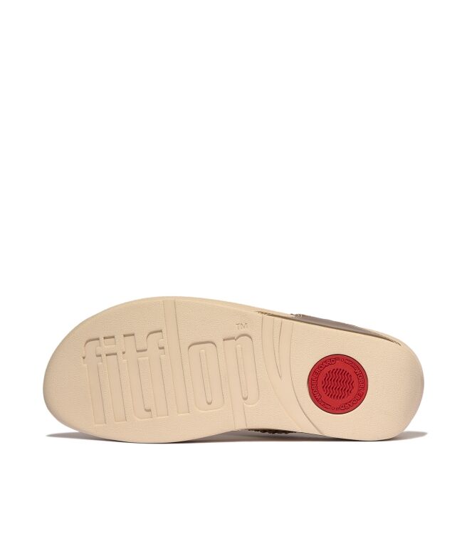 FitFlop lulu crystal-mix metallic toe-post sandals platino Direct leverbaar uit de webshop van www.meijerink-schoenen.nl/