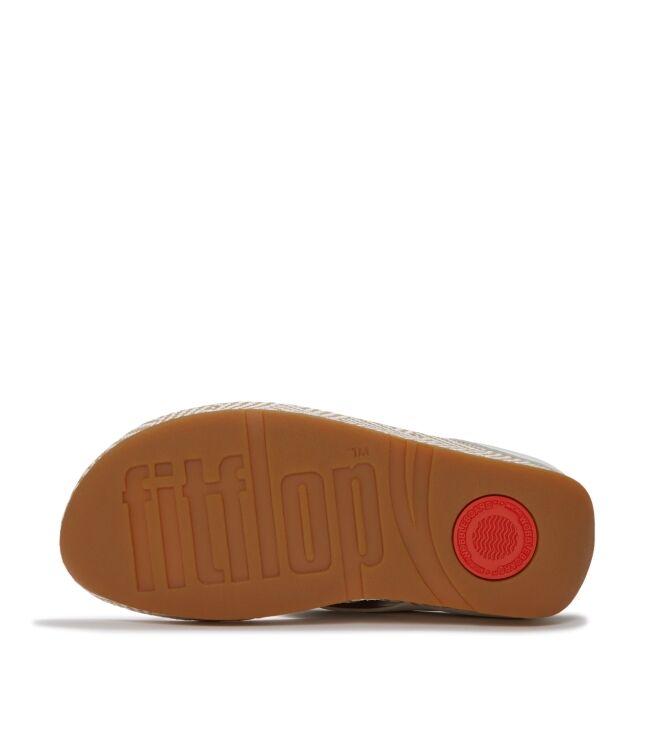 FitFlop lulu lux graphic-weave leather toe-post sandals urban white Direct leverbaar uit de webshop van www.meijerink-schoenen.nl/