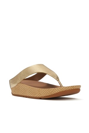 FitFlop Lulu Lux Graphic-Weave Leather Toe-Post Sandals 