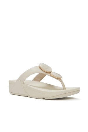 FitFlop Lulu Marbled-Stone Toe-Post Sandals 