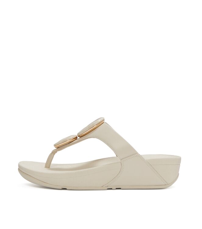 FitFlop lulu marbled-stone toe-post sandals paris beige Direct leverbaar uit de webshop van www.meijerink-schoenen.nl/