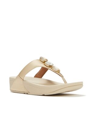 FitFlop Lulu Ultra-Jewel Metallic Toe-Post Sandals