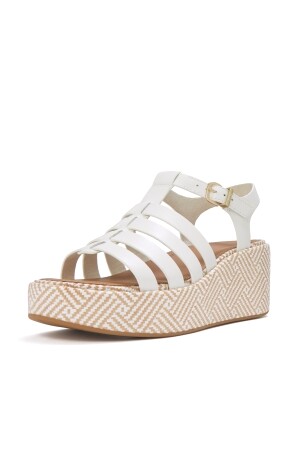 FitFlop Platfforms Graphic-Weave Leather Fisherman Sandals 
