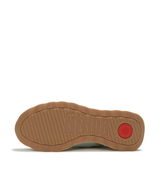 FitFlop retro-q ff fabric/suede sneakers mint whisper/teal Direct leverbaar uit de webshop van www.meijerink-schoenen.nl/