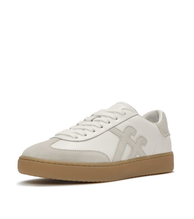 FitFlop the dash t-toe leather/suede sneakers urban white mix Direct leverbaar uit de webshop van www.meijerink-schoenen.nl/