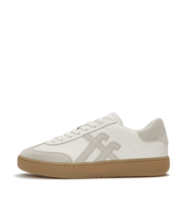 FitFlop the dash t-toe leather/suede sneakers urban white mix Direct leverbaar uit de webshop van www.meijerink-schoenen.nl/