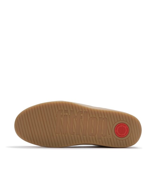 FitFlop the dash t-toe leather/suede sneakers urban white mix Direct leverbaar uit de webshop van www.meijerink-schoenen.nl/