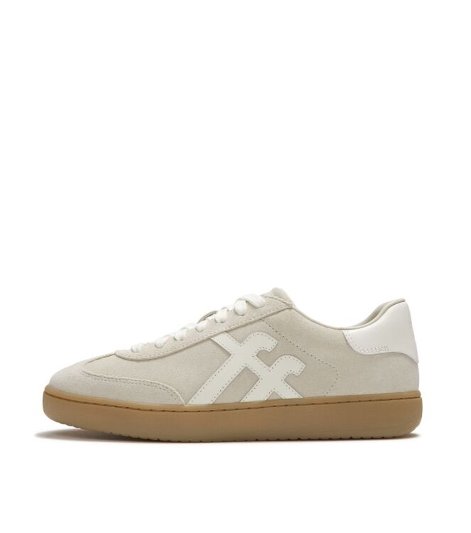 FitFlop the dash t-toe suede sneakers hazy taupe/cream Direct leverbaar uit de webshop van www.meijerink-schoenen.nl/