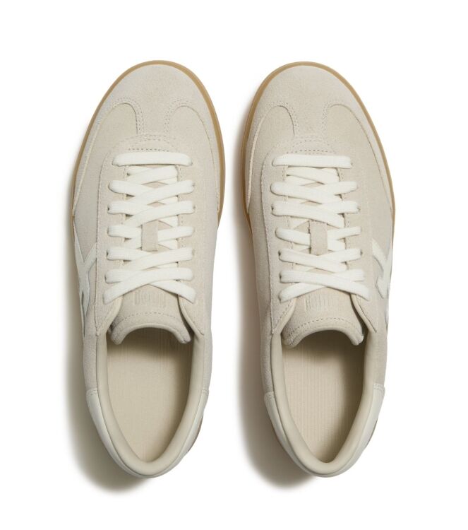 FitFlop the dash t-toe suede sneakers hazy taupe/cream Direct leverbaar uit de webshop van www.meijerink-schoenen.nl/