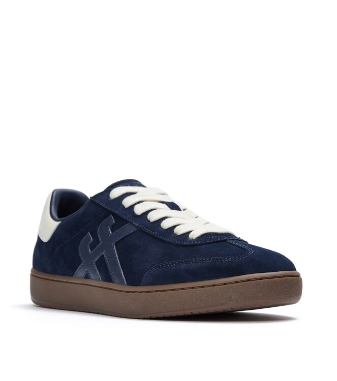 FitFlop the dash ff mens suede t-toe trainers midnight navy/cream Direct leverbaar uit de webshop van www.meijerink-schoenen.nl/