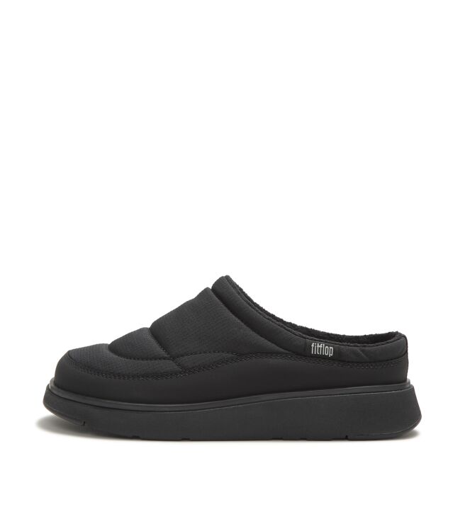 FitFlop gen-ff padded mules all black Direct leverbaar uit de webshop van www.meijerink-schoenen.nl/