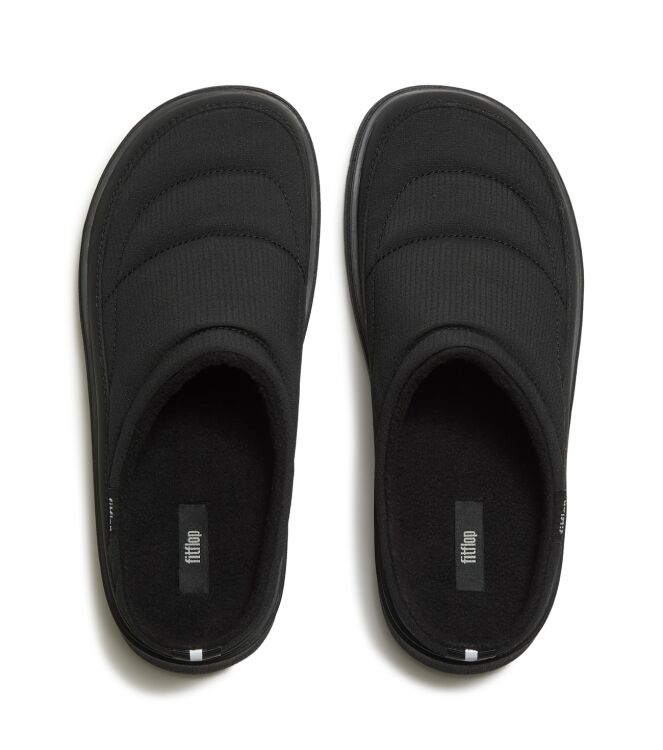 FitFlop gen-ff padded mules all black Direct leverbaar uit de webshop van www.meijerink-schoenen.nl/