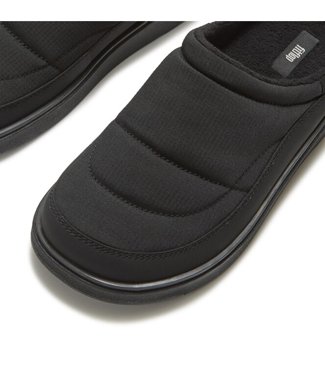FitFlop gen-ff padded mules all black Direct leverbaar uit de webshop van www.meijerink-schoenen.nl/