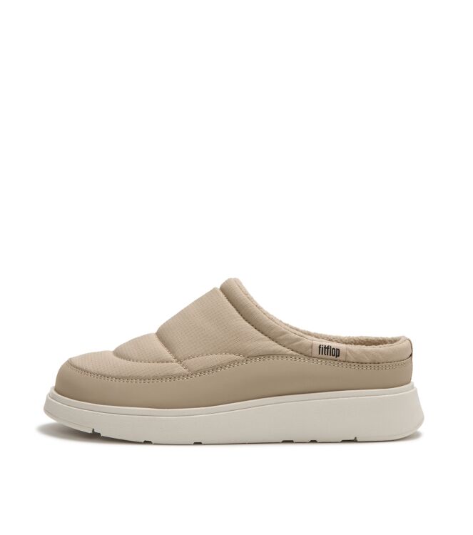 FitFlop gen-ff padded mules cappuccino Direct leverbaar uit de webshop van www.meijerink-schoenen.nl/