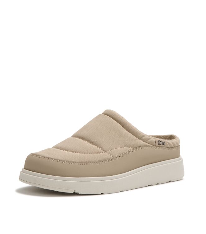 FitFlop gen-ff padded mules cappuccino Direct leverbaar uit de webshop van www.meijerink-schoenen.nl/