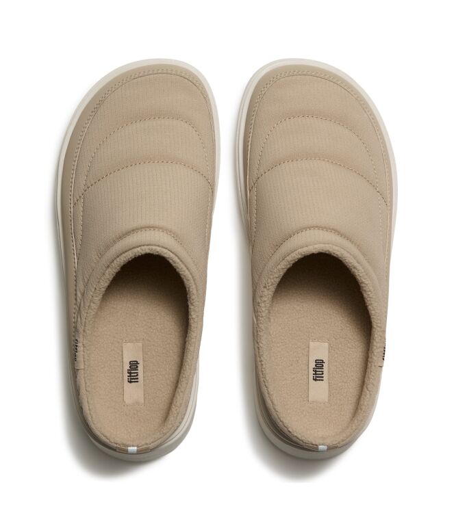 FitFlop gen-ff padded mules cappuccino Direct leverbaar uit de webshop van www.meijerink-schoenen.nl/